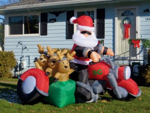 Santa Blow-Up--Image by Rachel Kramer